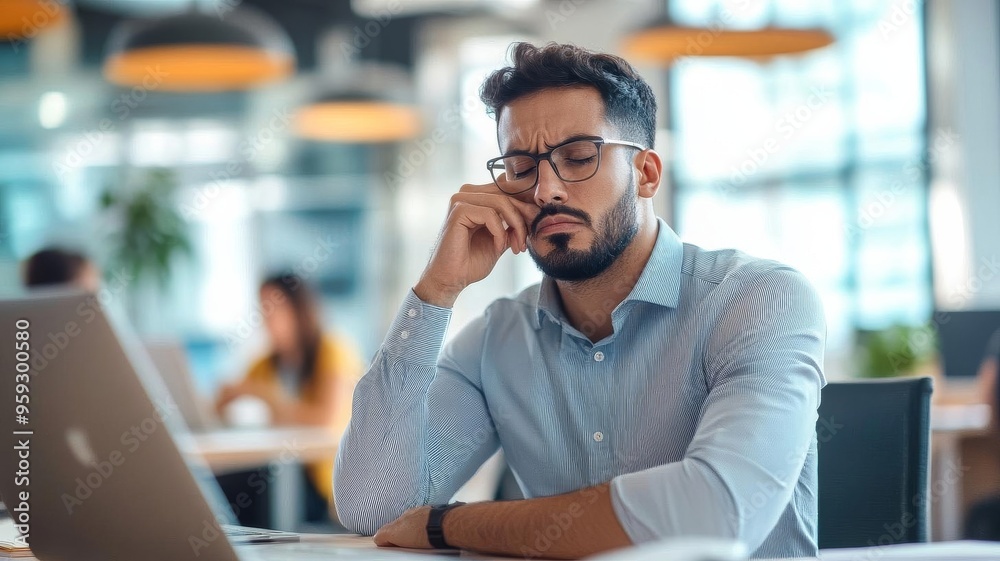 Mental illness in office, stressful workplace. Mental illness in office, stressful workplace.