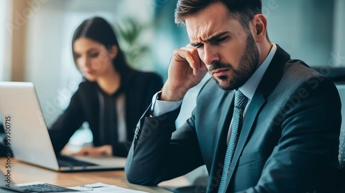 Mental illness in office, stressful workplace.