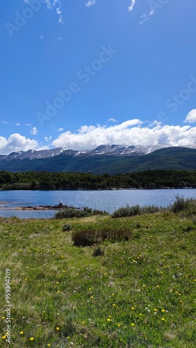 Mountainous landscape in southern Argentina