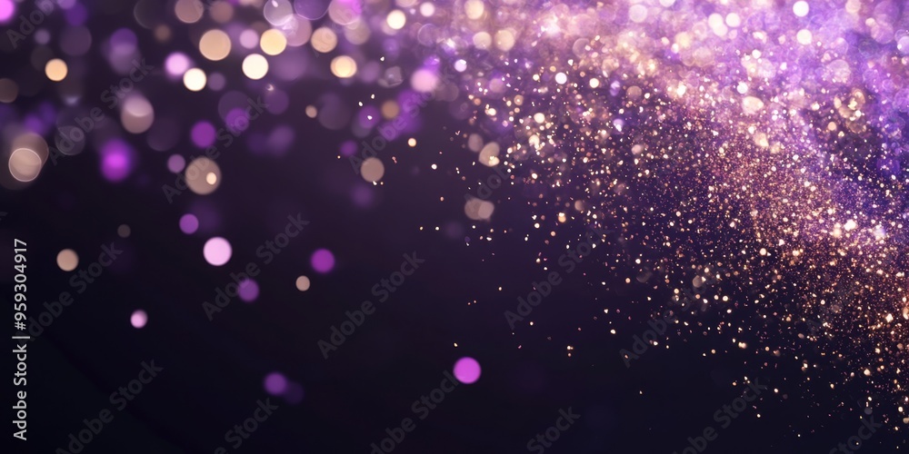 Purple bokeh background with soft light spots in shades lilac gold dark Purple bokeh background with soft light spots in shades lilac gold dark