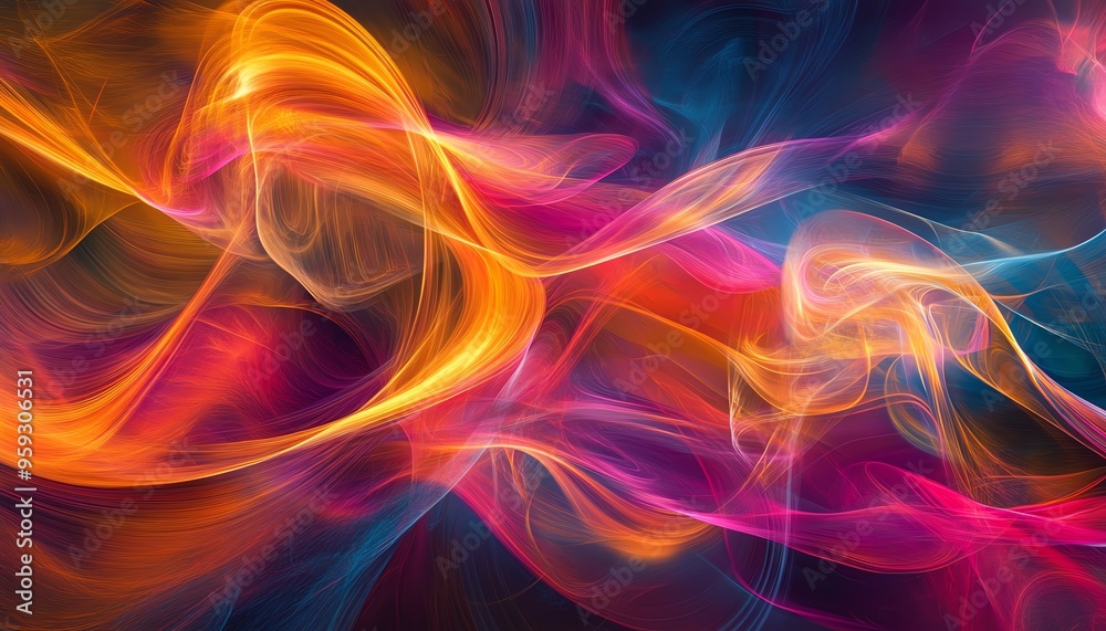 Streams of light trails forming abstract patterns, organic shapes, dynamic and vibrant Streams of light trails forming abstract patterns, organic shapes, dynamic and vibrant