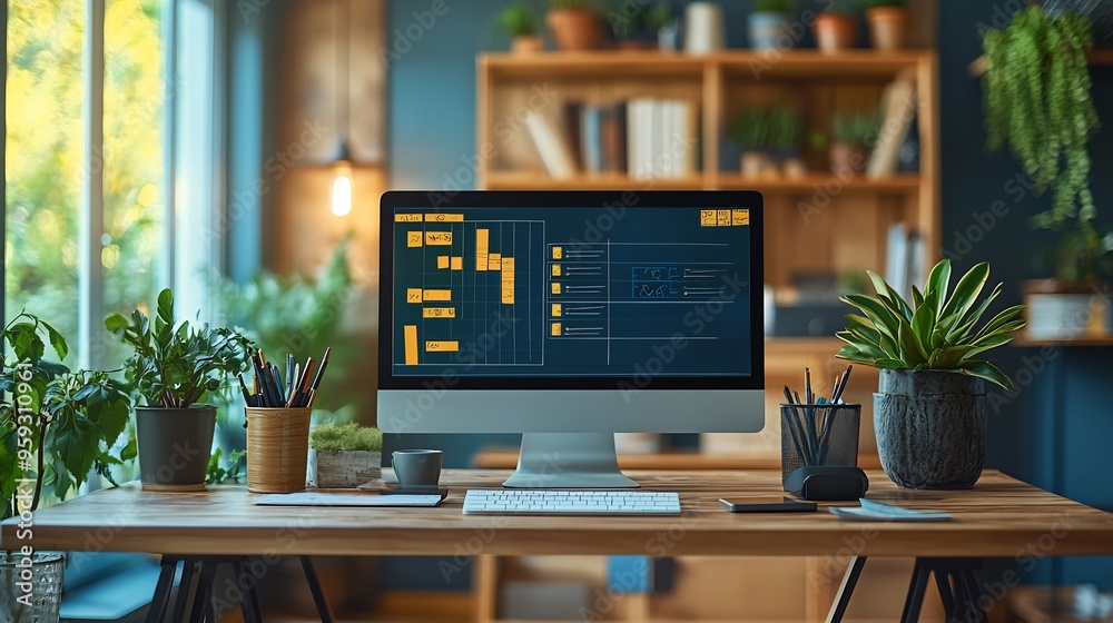 Remote teaching tools a modern desktop with virtual whiteboards lesson plans and communication platforms Remote teaching tools a modern desktop with virtual whiteboards lesson plans and communication platforms