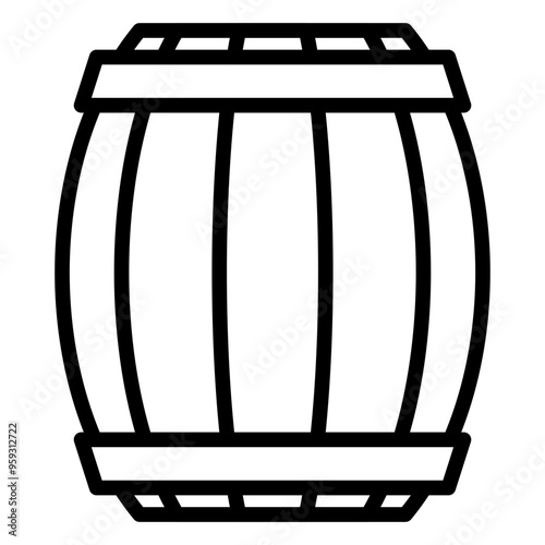 wood barrel icon 