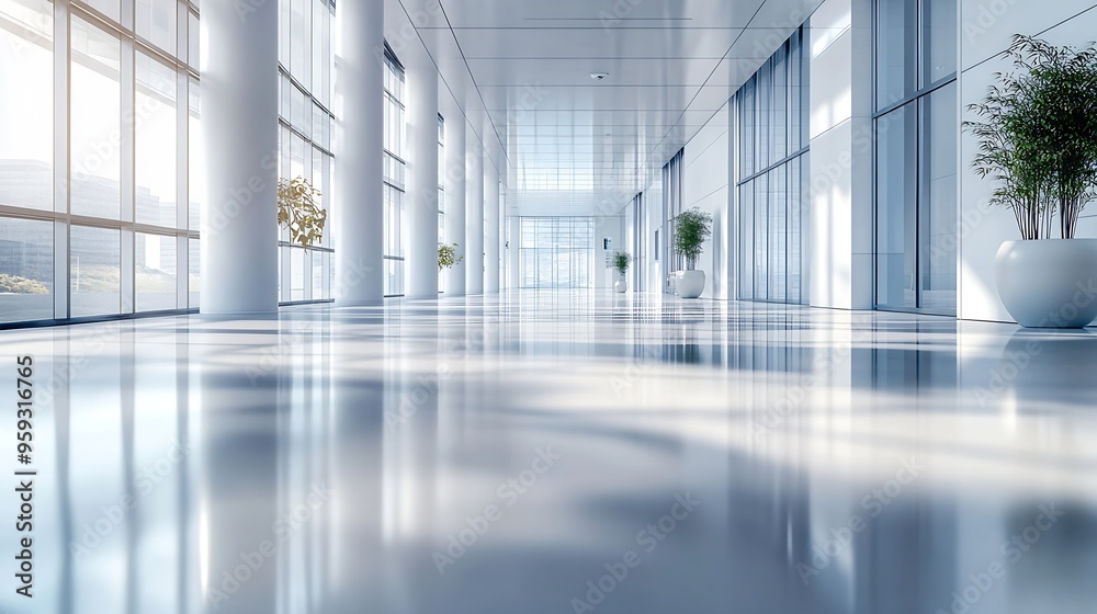 interior of modern hall : Generative AI interior of modern hall : Generative AI