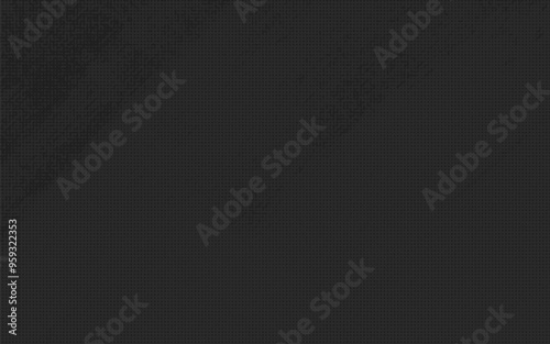 Grunge halftone black gradient background. Rough faded grit dark grey noise grain texture sand wallpaper. Retro pixelated backdrop. Anime or manga style comic vector graphic design illustration.