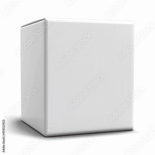 Blank White Box Mockup