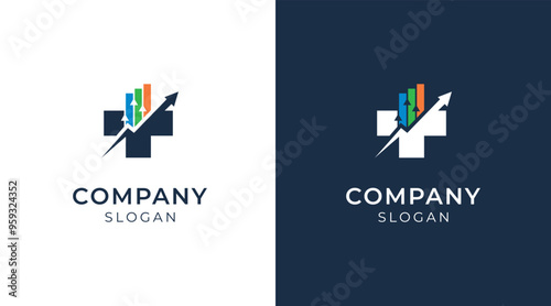 Health Statistics Logo design Icon