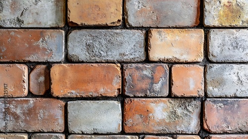 texture pattern of bricks and cement wall in Brazil : Generative AI