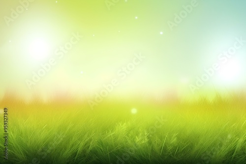 green grass and sun