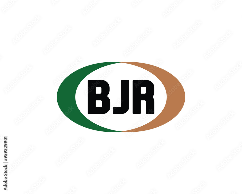 BJR logo design vector template. BJR BJR logo design vector template. BJR
