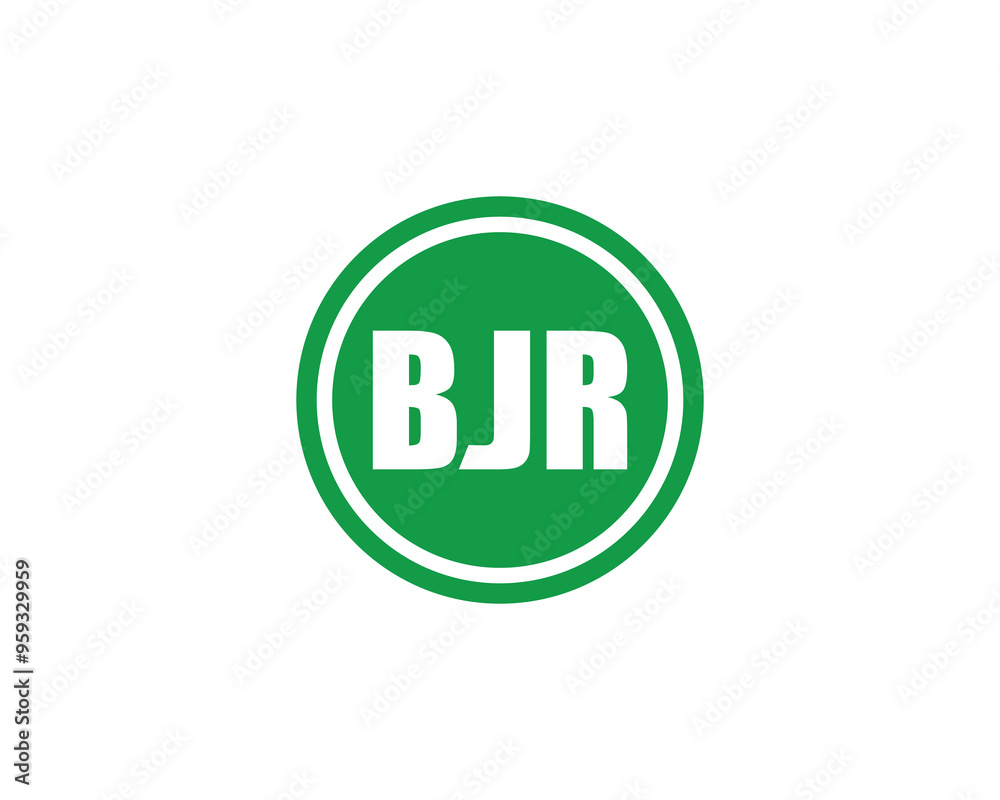BJR logo design vector template. BJR BJR logo design vector template. BJR