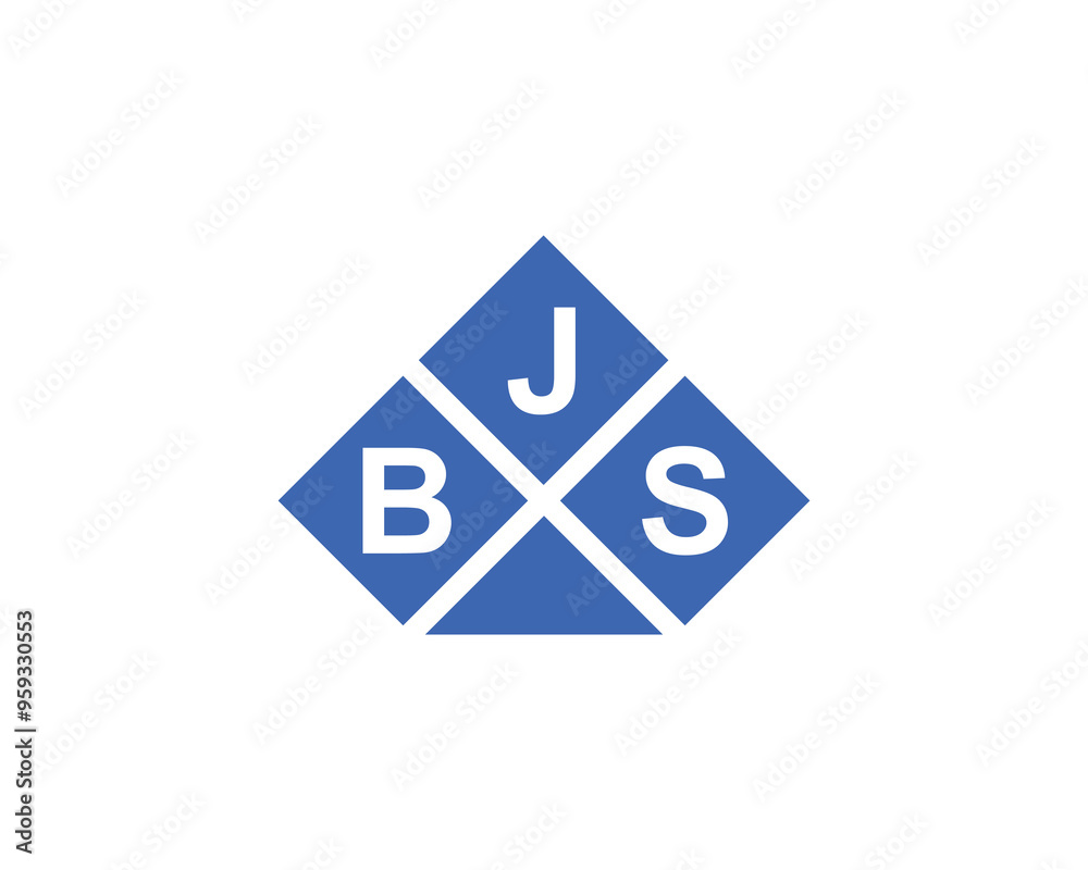 Fototapeta premium BJS logo design vector template. BJS