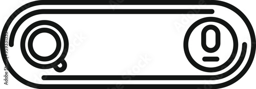 This icon represents a voice recorder device recording an audio message