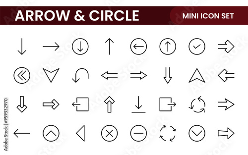 Dynamic Circle and Arrow Icon Set: A Versatile Collection for Navigation, Directional Signs, Workflow Diagrams, User Interface Design, and Infographic Enhancements