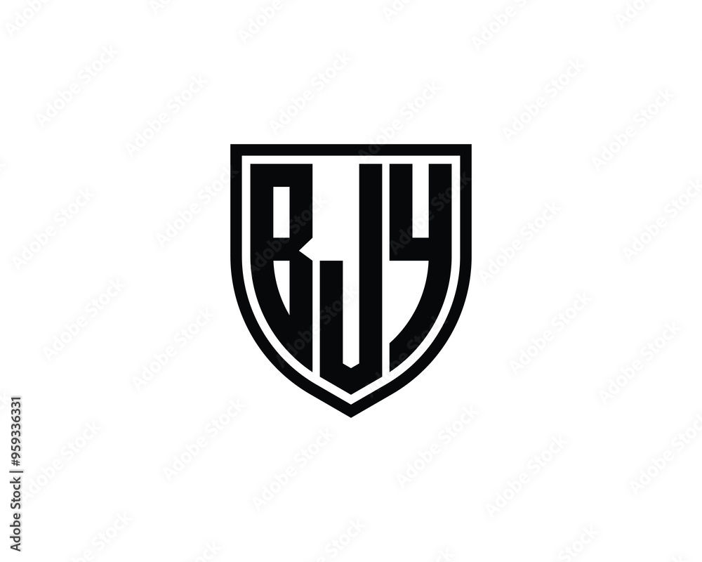 BJY logo design vector template. BJY BJY logo design vector template. BJY
