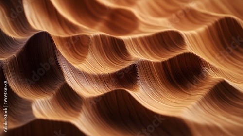 Abstract Wood Grain Pattern with Wavy Texture photo