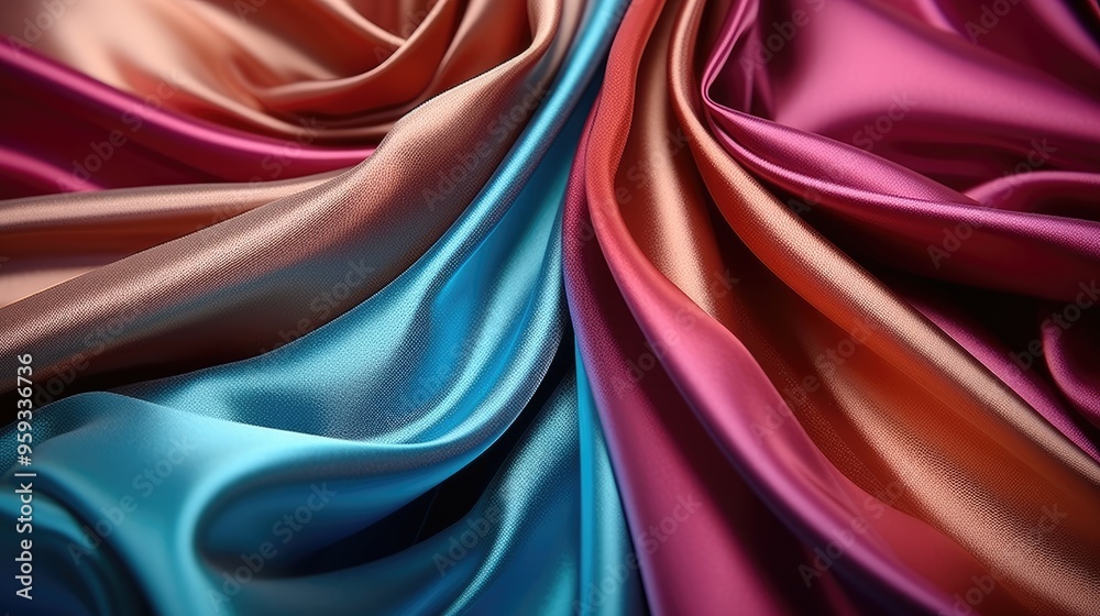 high quality abstract rainbow satin background.  