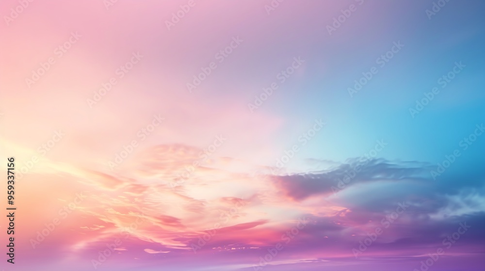 Fototapeta premium Colorful blurry background with a blurry sky, light gradient