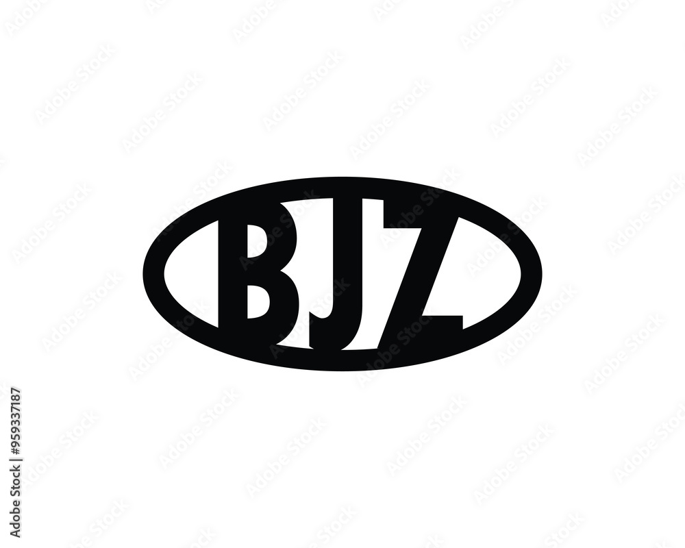 Obraz premium BJZ logo design vector template. BJZ