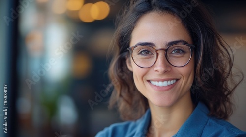 Happy Businesswoman in Office