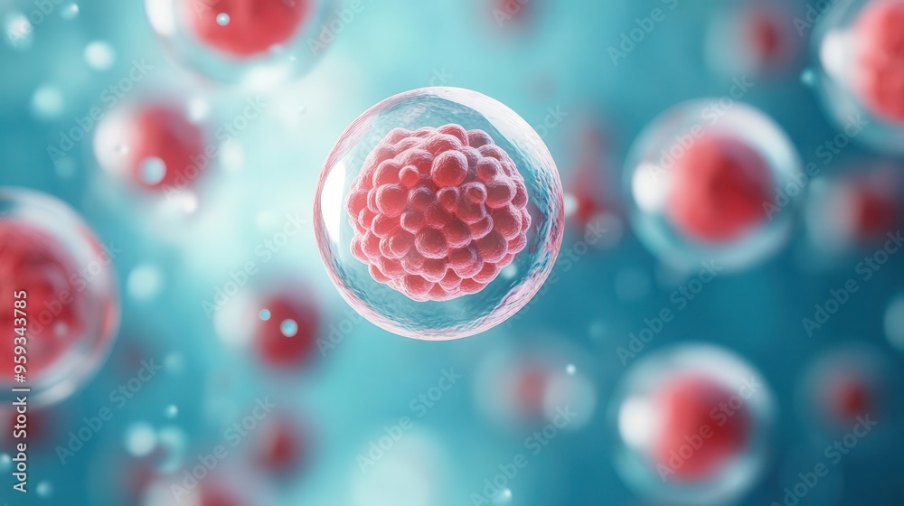 Fertilized egg transitioning into a multicellular organism, early life stages, biological potential Fertilized egg transitioning into a multicellular organism, early life stages, biological potential