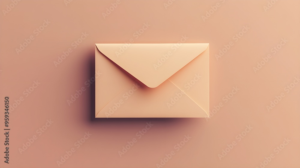 Flat design of a greeting card with simple, elegant sans-serif fonts