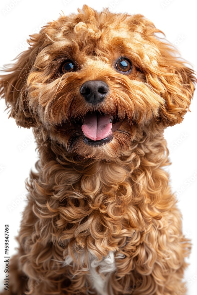Adorable Brown Curly Haired Dog Adorable Brown Curly Haired Dog