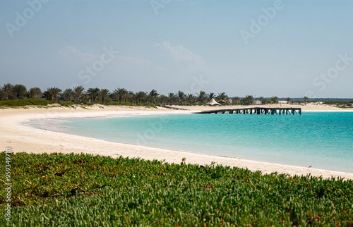 Obraz na płótnie Turquoise waters in La Tortuga Island, Venezuela. w salonie