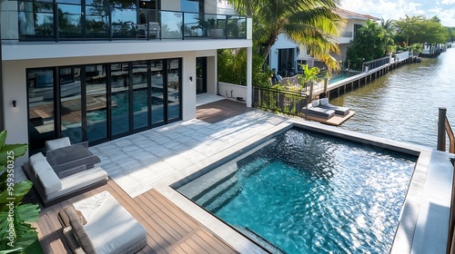 Waterfront real estate in Fort Lauderdale Florida : Generative AI
