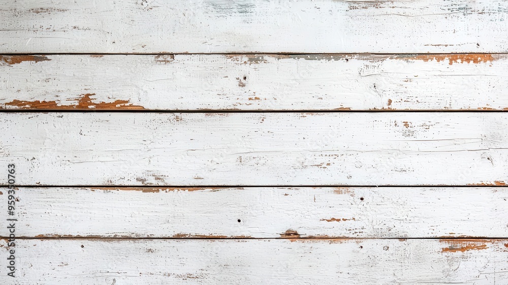 Classic Grunge Texture background, A rustic wooden texture with weathered white paint and rust spots, perfect for backgrounds or design elements.