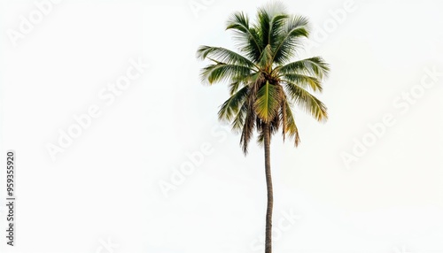 palm tree isolated on white