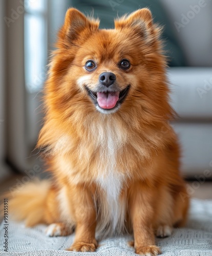 Smiling Pomeranian Dog