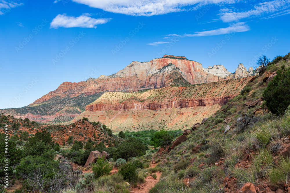 Beautiful Zion from The Watchman Trail. Beautiful Zion from The Watchman Trail.
