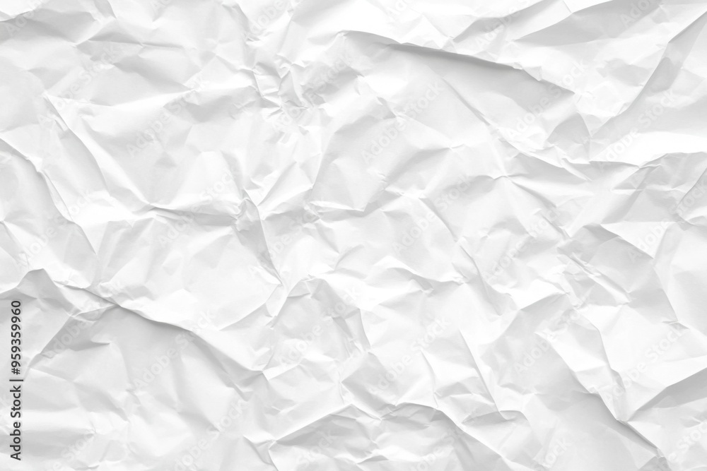 White Crumpled Paper Texture Background, High-Resolution, Flat Lay, Top View White Crumpled Paper Texture Background, High-Resolution, Flat Lay, Top View