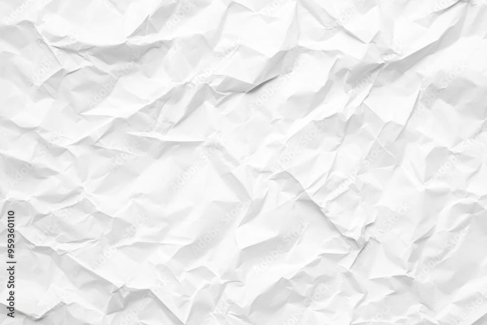 White Crumpled Paper Texture Background, High-Resolution, Flat Lay, Top View White Crumpled Paper Texture Background, High-Resolution, Flat Lay, Top View