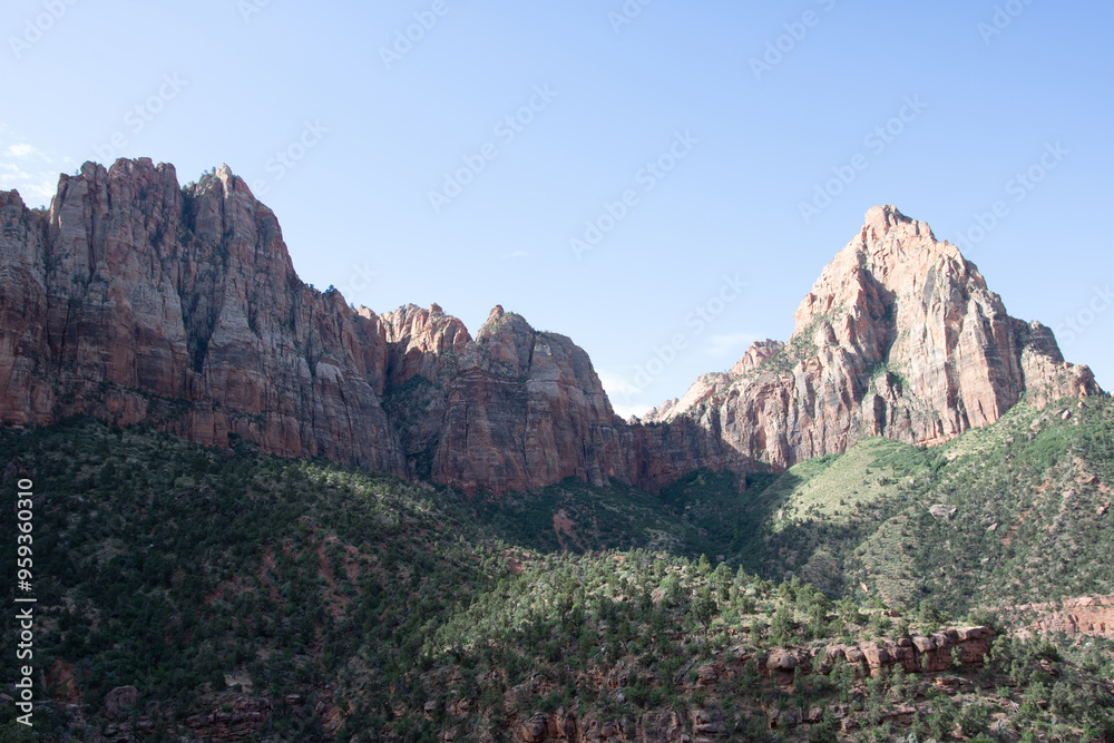 Beautiful landscape from the Watchman Trail. Beautiful landscape from the Watchman Trail.