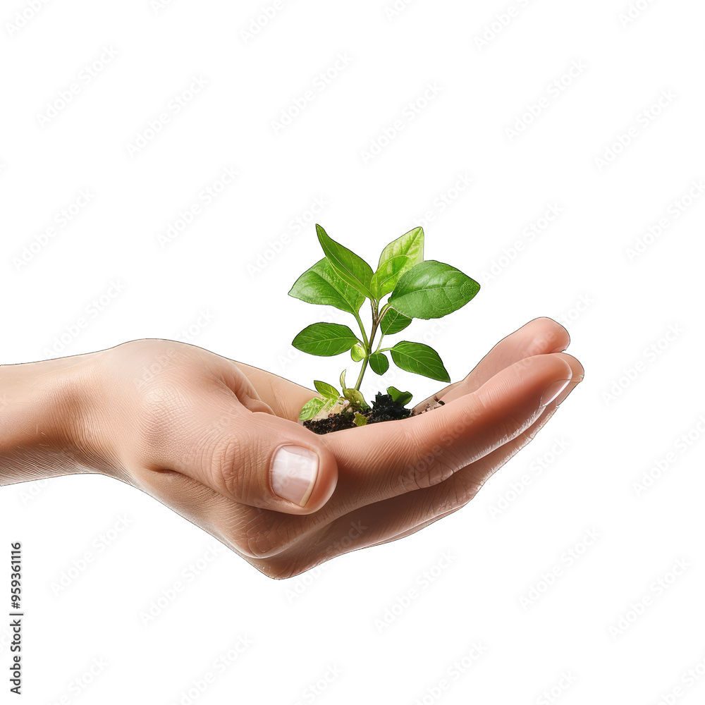 hand holding a plant on transparent background png hand holding a plant on transparent background png
