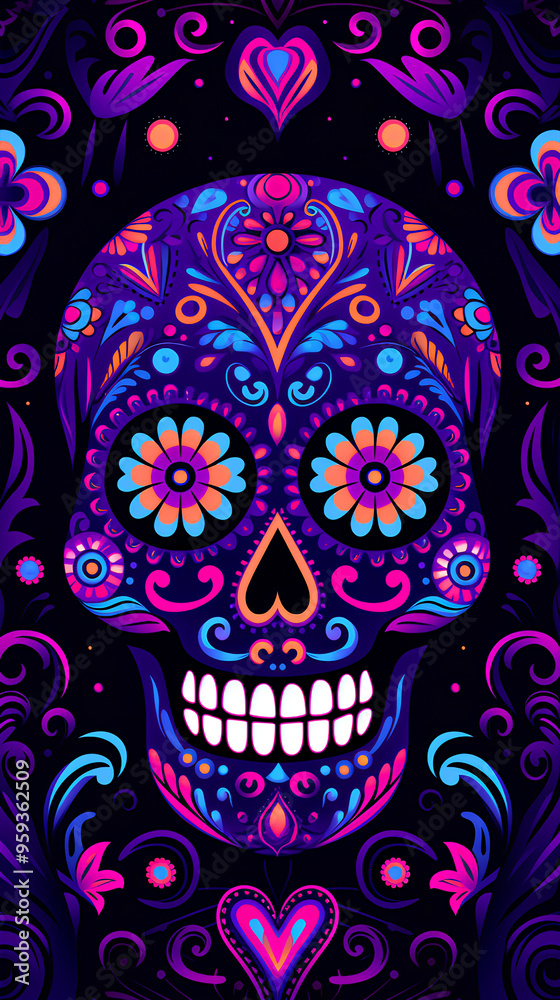 candy skull day of the dead seamless pattern candy skull day of the dead seamless pattern