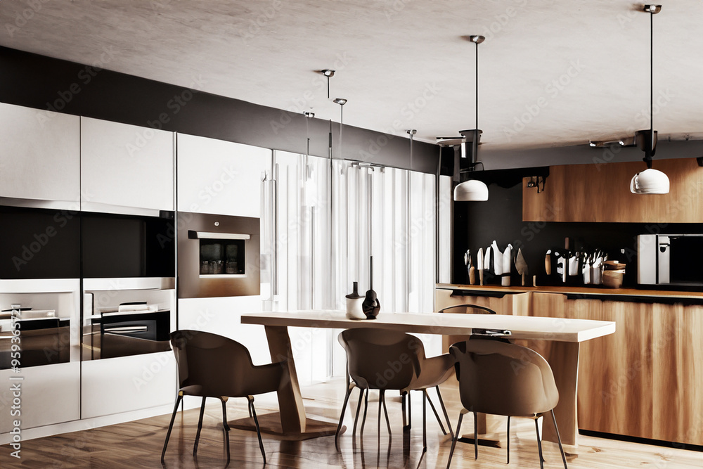 Fototapeta premium Contemporary Diningroom Interior