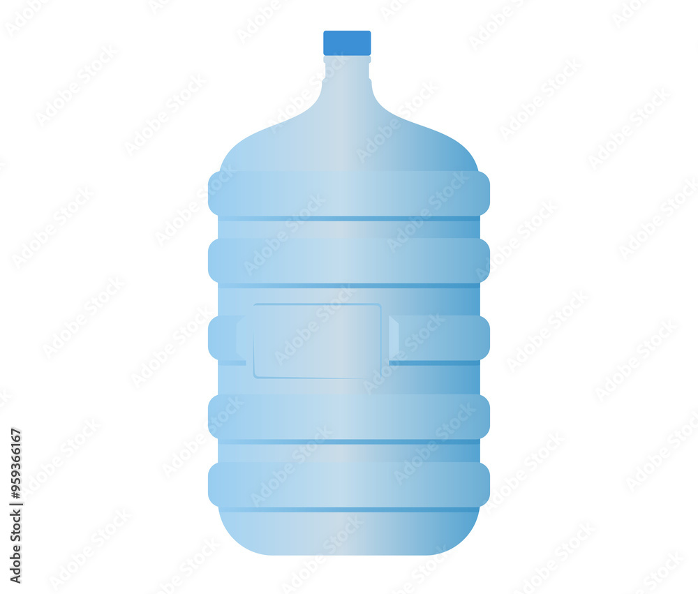 20 liter water bottle for cooler. Blue Transparent plastic water bottle. Water delivery concept. 3d rendering 20 liter water bottle for cooler. Blue Transparent plastic water bottle. Water delivery concept. 3d rendering