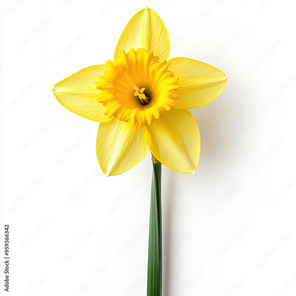 Obraz premium Daffodil isolated on white background AI Generated