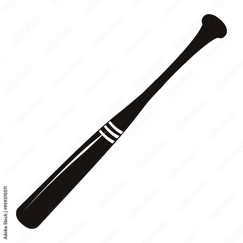 Baseball Bat silhouette vector Baseball Bat silhouette vector