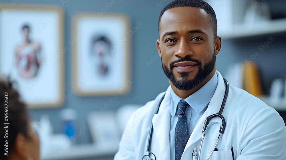 Sports medicine doctor assessing injury patient clinic medical imaging professional advice supportive interaction modern environment Sports medicine doctor assessing injury patient clinic medical imaging professional advice supportive interaction modern environment