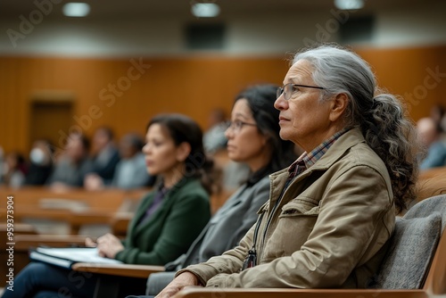 Diverse Community Members Engage in Healthcare Policy Discussion with Government Officials