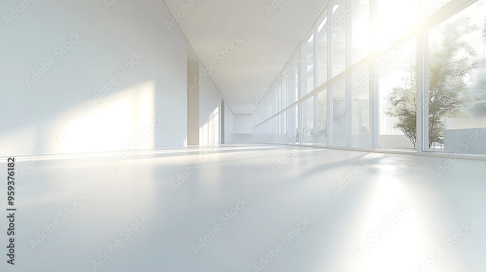Abstract blurred modern workspace background white indoor interior office or hospital with window and the light with copy space Blurry backgrounds for advertising and business presenta : Generative AI Abstract blurred modern workspace background white indoor interior office or hospital with window and the light with copy space Blurry backgrounds for advertising and business presenta : Generative AI