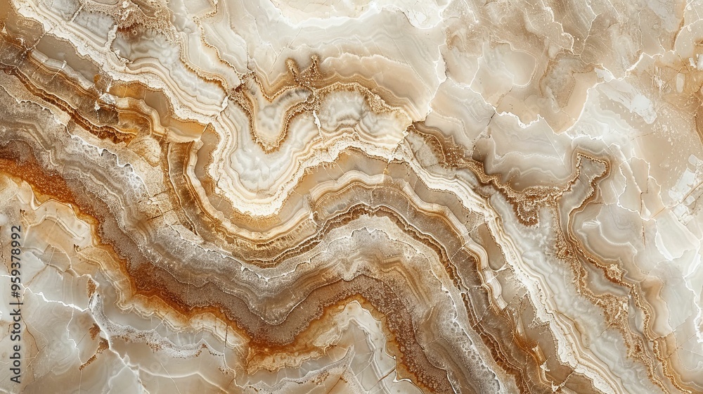 Brown and White Swirling Marble Texture Brown and White Swirling Marble Texture