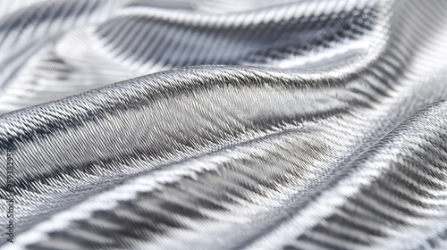 Wallpaper Mural Abstract Silver Metallic Texture with Wavy Pattern Torontodigital.ca