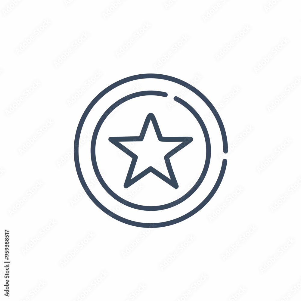 Star line icon concept. Star vector linear illustration, sign, symbol Star line icon concept. Star vector linear illustration, sign, symbol