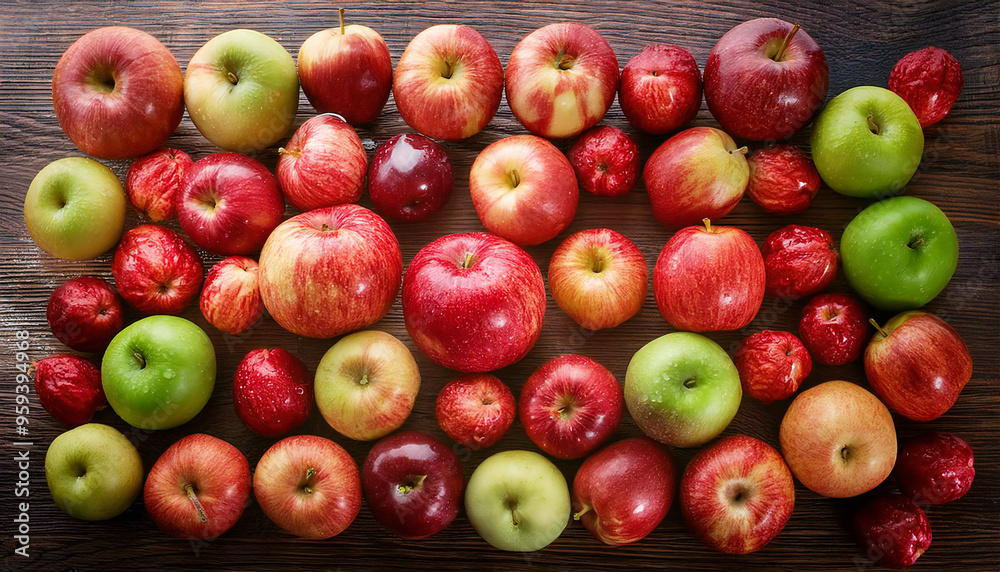 A lot of apples lined up. Image material of multiple apples. A lot of apples lined up. Image material of multiple apples.