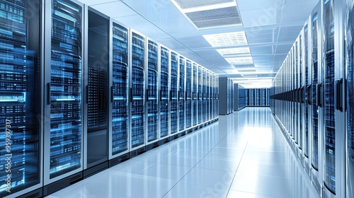 Data Centers with Liquid Cooling Systems: Showcases data centers utilizing advanced liquid cooling systems to manage heat and ensure efficient operation of servers and IT equipment.